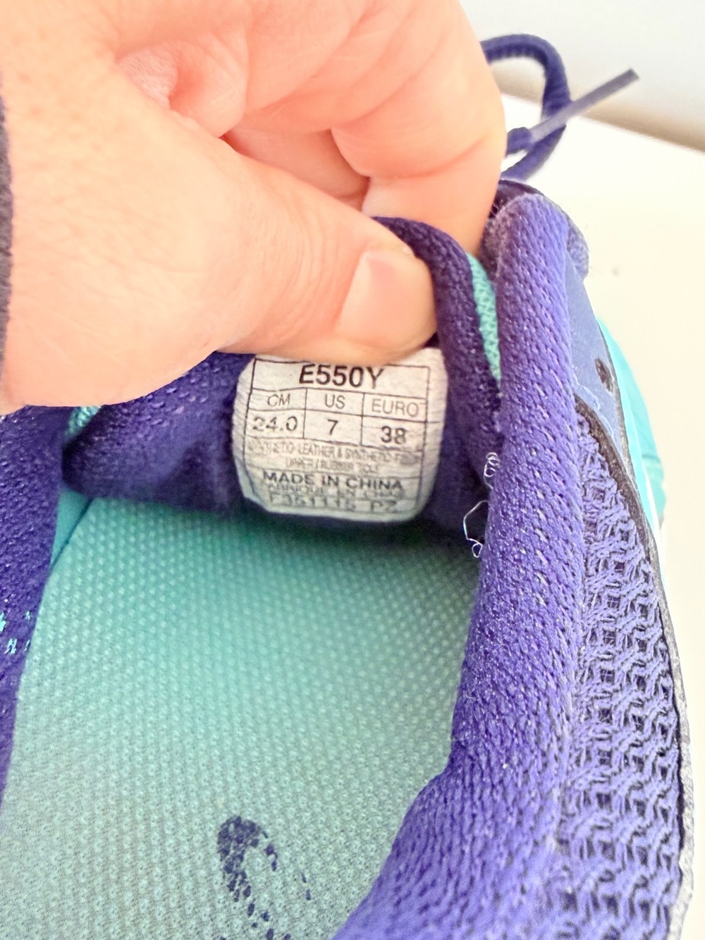 ASICS Gel Solution blue tennis shoes Size US 7 - Picture 11 of 12